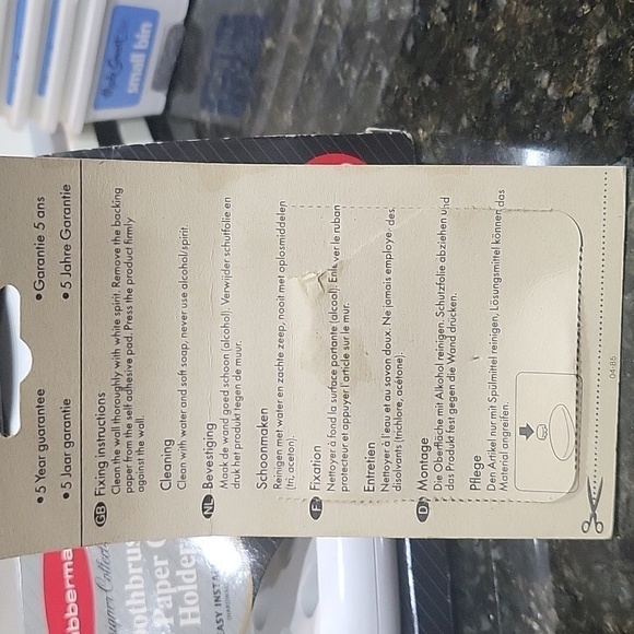 Vintage NIB Rubbermaid Designer Collection Toothbrush Arosa Magnetic Soap Holder - Picture 8 of 10